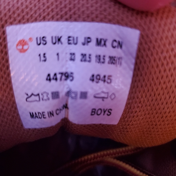 Brown high top timberland boys boots - Picture 4 of 4